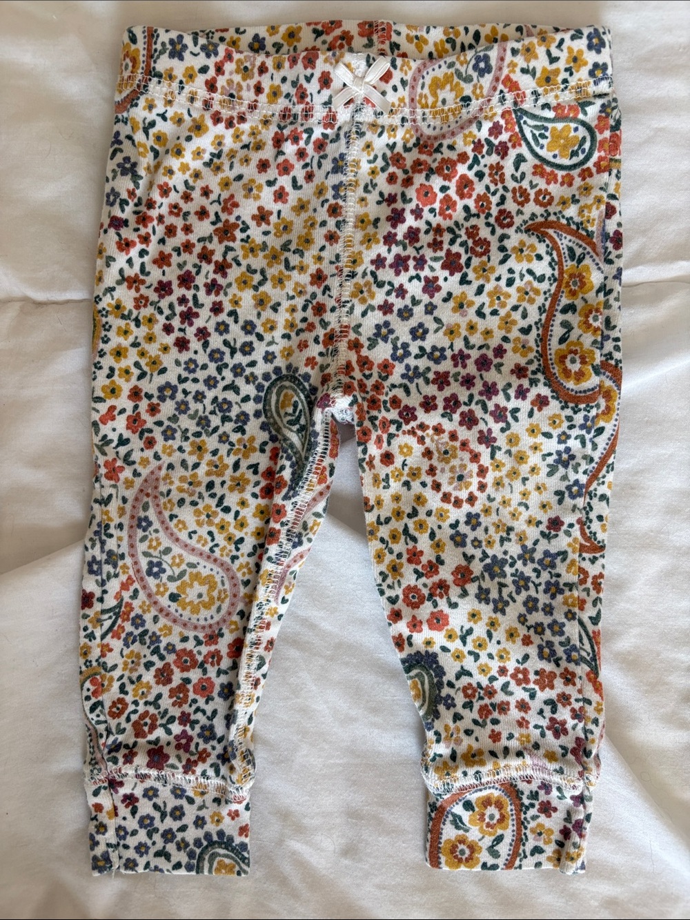 Carters Floral Paisley Cotton Leggings